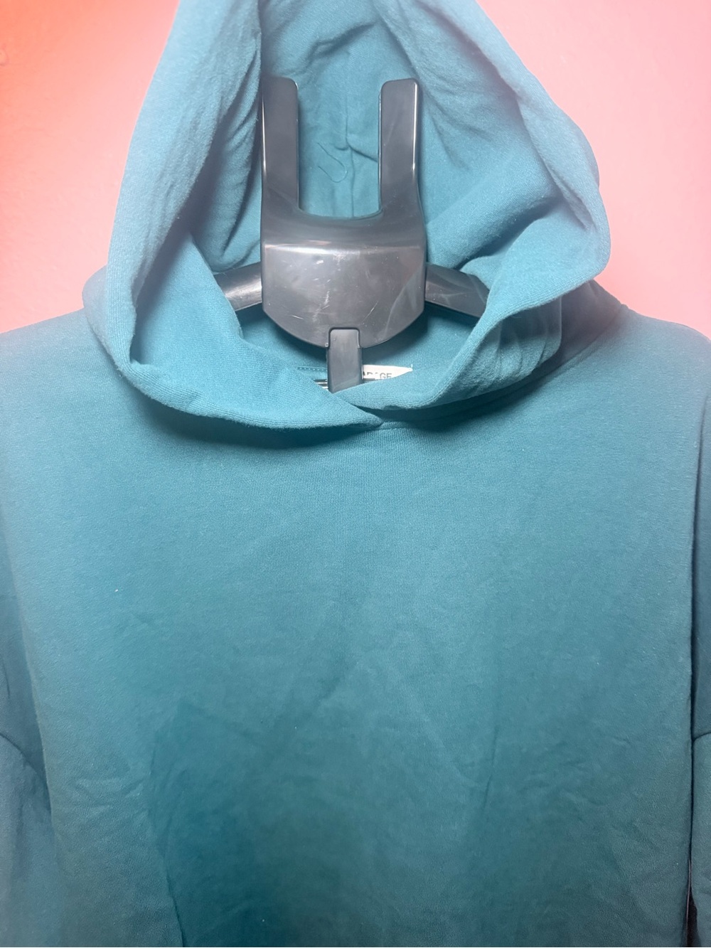 Garage Teal Hooded Sweatshirt- Casual Pullover L/XL